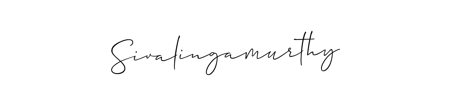 You should practise on your own different ways (Allison_Script) to write your name (Sivalingamurthy) in signature. don't let someone else do it for you. Sivalingamurthy signature style 2 images and pictures png