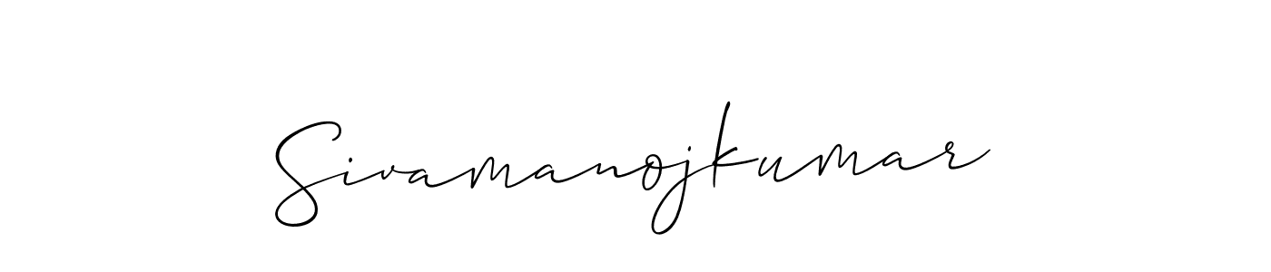 How to make Sivamanojkumar name signature. Use Allison_Script style for creating short signs online. This is the latest handwritten sign. Sivamanojkumar signature style 2 images and pictures png