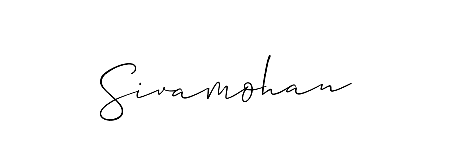 How to Draw Sivamohan signature style? Allison_Script is a latest design signature styles for name Sivamohan. Sivamohan signature style 2 images and pictures png