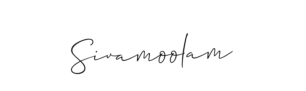 Sivamoolam stylish signature style. Best Handwritten Sign (Allison_Script) for my name. Handwritten Signature Collection Ideas for my name Sivamoolam. Sivamoolam signature style 2 images and pictures png