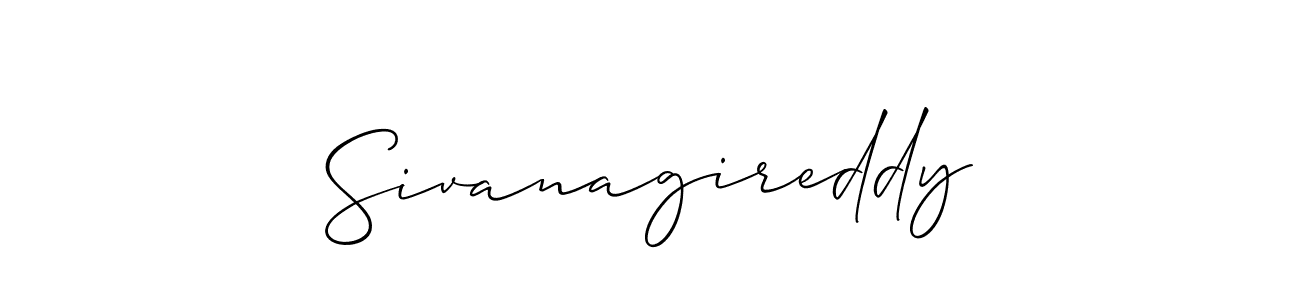 Design your own signature with our free online signature maker. With this signature software, you can create a handwritten (Allison_Script) signature for name Sivanagireddy. Sivanagireddy signature style 2 images and pictures png