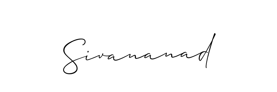 Create a beautiful signature design for name Sivananad. With this signature (Allison_Script) fonts, you can make a handwritten signature for free. Sivananad signature style 2 images and pictures png