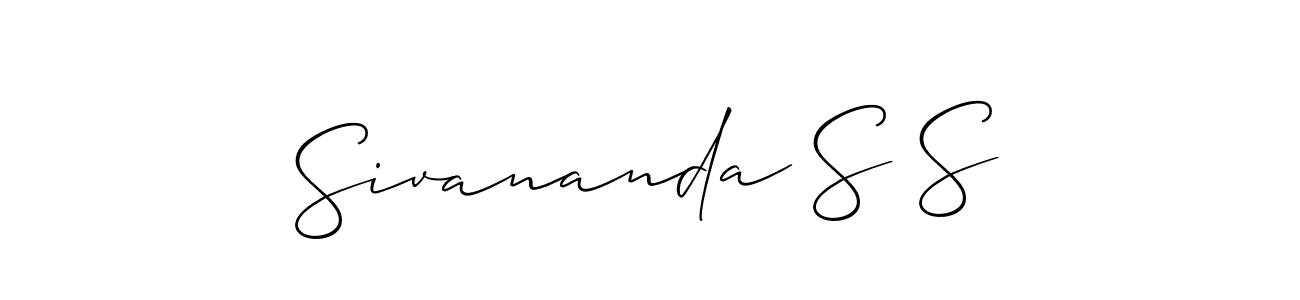 Create a beautiful signature design for name Sivananda S S. With this signature (Allison_Script) fonts, you can make a handwritten signature for free. Sivananda S S signature style 2 images and pictures png