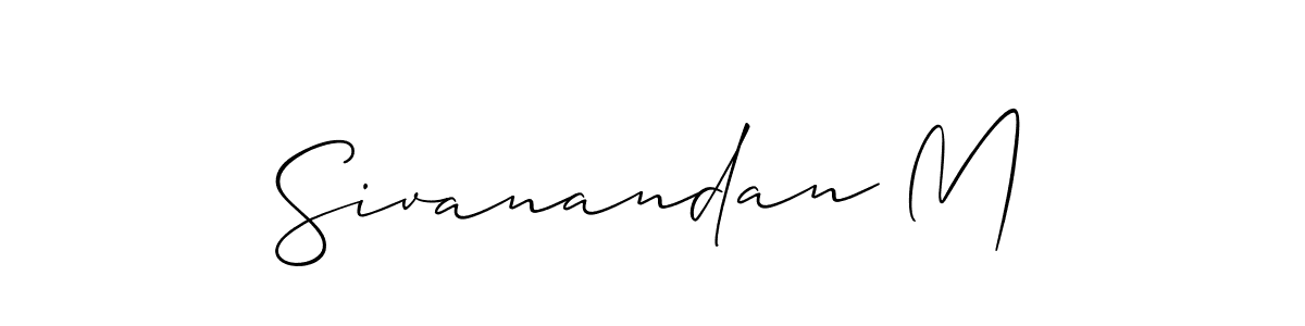 Best and Professional Signature Style for Sivanandan M. Allison_Script Best Signature Style Collection. Sivanandan M signature style 2 images and pictures png