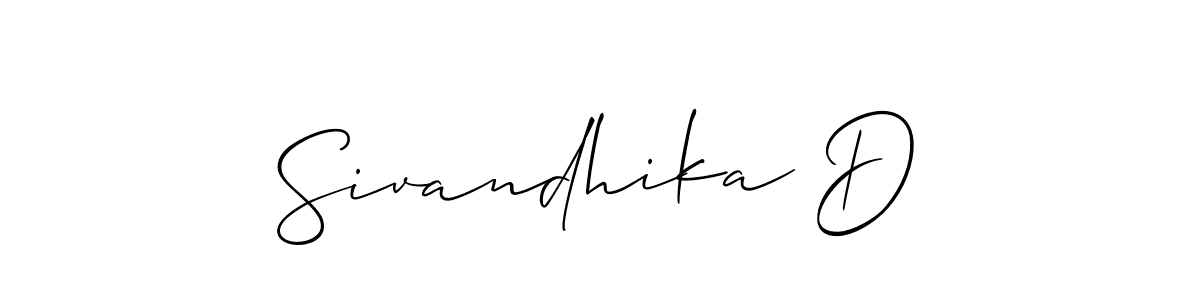 Make a beautiful signature design for name Sivandhika D. Use this online signature maker to create a handwritten signature for free. Sivandhika D signature style 2 images and pictures png