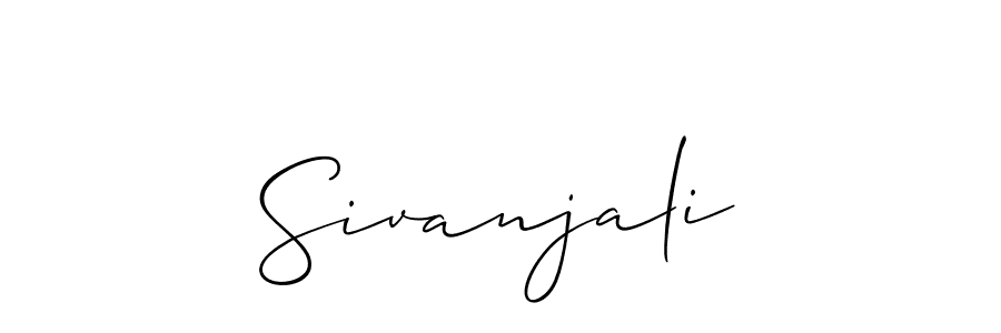 You should practise on your own different ways (Allison_Script) to write your name (Sivanjali) in signature. don't let someone else do it for you. Sivanjali signature style 2 images and pictures png