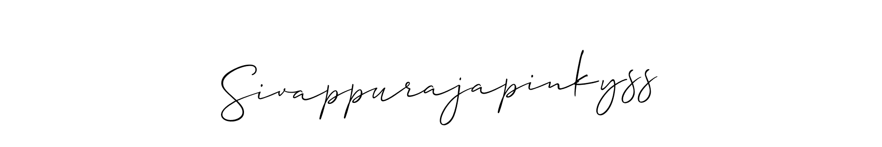 How to Draw Sivappurajapinkyss signature style? Allison_Script is a latest design signature styles for name Sivappurajapinkyss. Sivappurajapinkyss signature style 2 images and pictures png