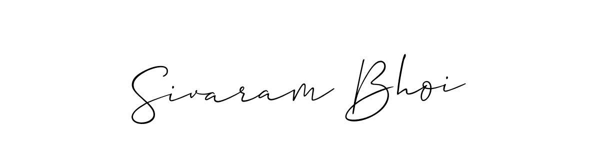 Design your own signature with our free online signature maker. With this signature software, you can create a handwritten (Allison_Script) signature for name Sivaram Bhoi. Sivaram Bhoi signature style 2 images and pictures png