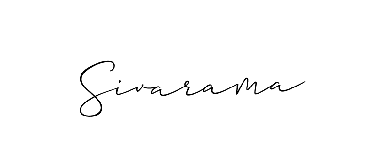 Also we have Sivarama name is the best signature style. Create professional handwritten signature collection using Allison_Script autograph style. Sivarama signature style 2 images and pictures png