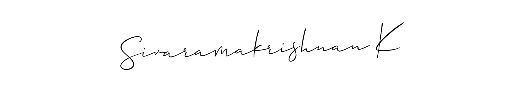 This is the best signature style for the Sivaramakrishnan K name. Also you like these signature font (Allison_Script). Mix name signature. Sivaramakrishnan K signature style 2 images and pictures png