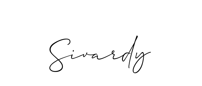 Make a short Sivardy signature style. Manage your documents anywhere anytime using Allison_Script. Create and add eSignatures, submit forms, share and send files easily. Sivardy signature style 2 images and pictures png