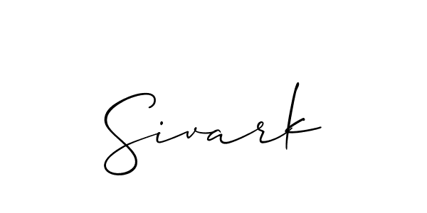 How to make Sivark signature? Allison_Script is a professional autograph style. Create handwritten signature for Sivark name. Sivark signature style 2 images and pictures png