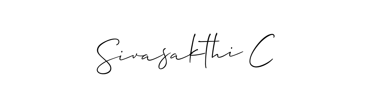 The best way (Allison_Script) to make a short signature is to pick only two or three words in your name. The name Sivasakthi C include a total of six letters. For converting this name. Sivasakthi C signature style 2 images and pictures png