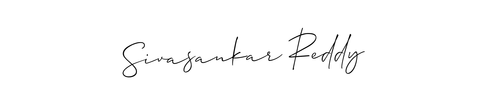 Sivasankar Reddy stylish signature style. Best Handwritten Sign (Allison_Script) for my name. Handwritten Signature Collection Ideas for my name Sivasankar Reddy. Sivasankar Reddy signature style 2 images and pictures png