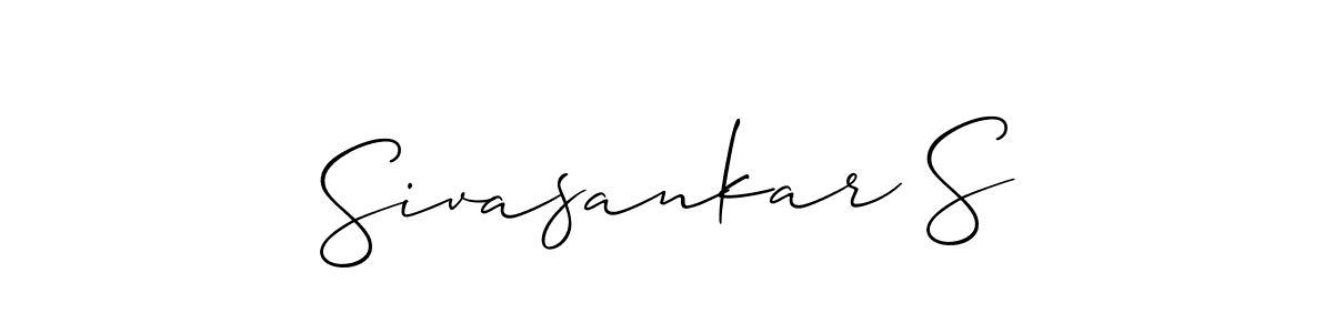 Also we have Sivasankar S name is the best signature style. Create professional handwritten signature collection using Allison_Script autograph style. Sivasankar S signature style 2 images and pictures png