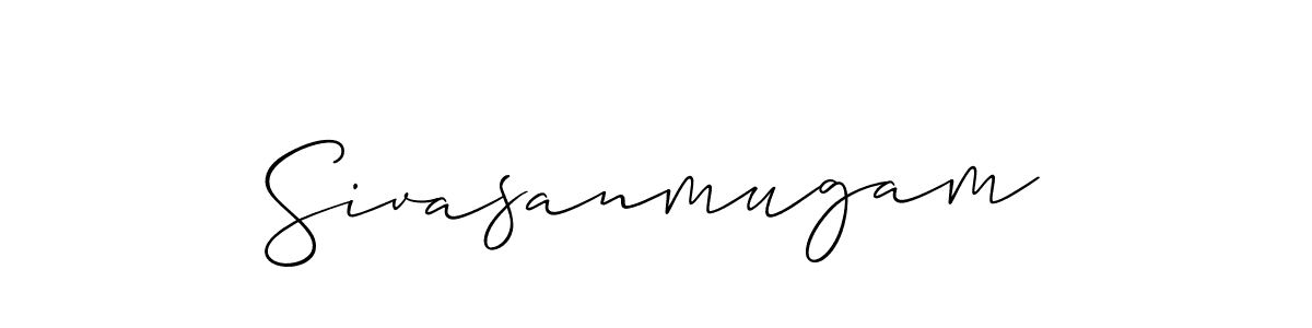 Sivasanmugam stylish signature style. Best Handwritten Sign (Allison_Script) for my name. Handwritten Signature Collection Ideas for my name Sivasanmugam. Sivasanmugam signature style 2 images and pictures png