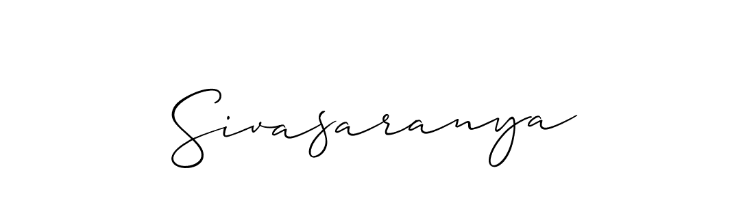 You should practise on your own different ways (Allison_Script) to write your name (Sivasaranya) in signature. don't let someone else do it for you. Sivasaranya signature style 2 images and pictures png