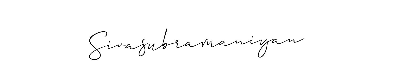 How to Draw Sivasubramaniyan signature style? Allison_Script is a latest design signature styles for name Sivasubramaniyan. Sivasubramaniyan signature style 2 images and pictures png