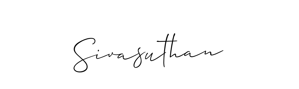 Also we have Sivasuthan name is the best signature style. Create professional handwritten signature collection using Allison_Script autograph style. Sivasuthan signature style 2 images and pictures png