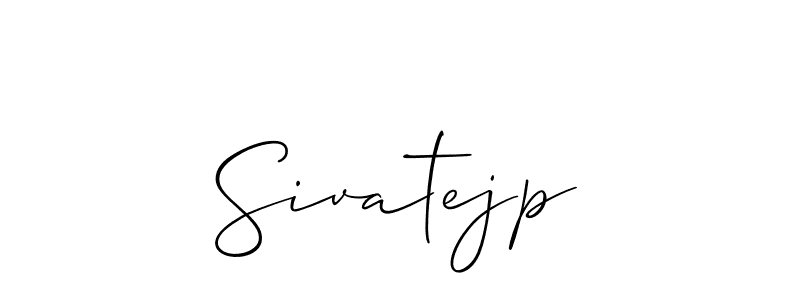 This is the best signature style for the Sivatejp name. Also you like these signature font (Allison_Script). Mix name signature. Sivatejp signature style 2 images and pictures png