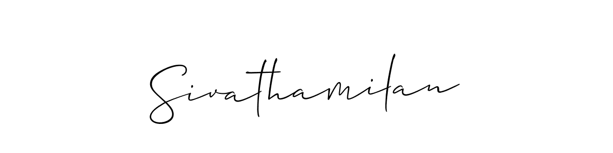 It looks lik you need a new signature style for name Sivathamilan. Design unique handwritten (Allison_Script) signature with our free signature maker in just a few clicks. Sivathamilan signature style 2 images and pictures png