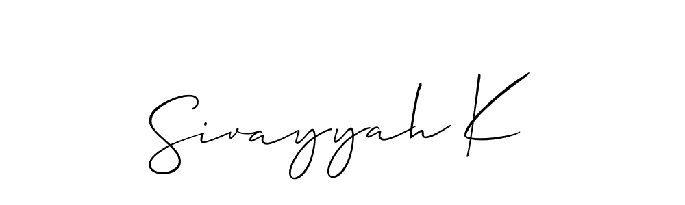 Once you've used our free online signature maker to create your best signature Allison_Script style, it's time to enjoy all of the benefits that Sivayyah K name signing documents. Sivayyah K signature style 2 images and pictures png