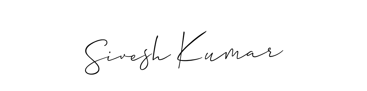 The best way (Allison_Script) to make a short signature is to pick only two or three words in your name. The name Sivesh Kumar include a total of six letters. For converting this name. Sivesh Kumar signature style 2 images and pictures png