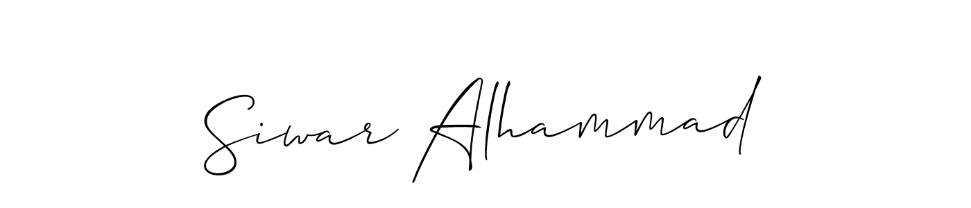 This is the best signature style for the Siwar Alhammad name. Also you like these signature font (Allison_Script). Mix name signature. Siwar Alhammad signature style 2 images and pictures png