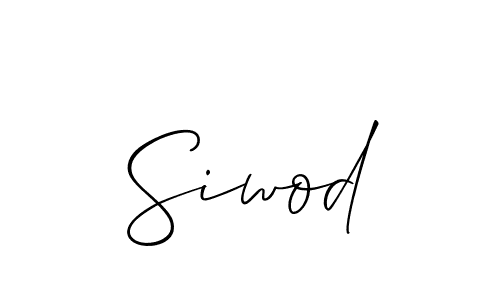 You should practise on your own different ways (Allison_Script) to write your name (Siwod) in signature. don't let someone else do it for you. Siwod signature style 2 images and pictures png