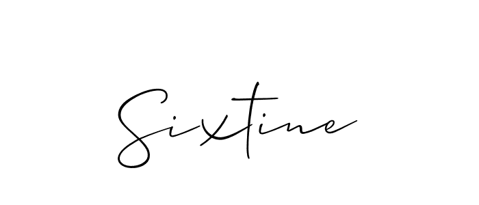 if you are searching for the best signature style for your name Sixtine. so please give up your signature search. here we have designed multiple signature styles  using Allison_Script. Sixtine signature style 2 images and pictures png