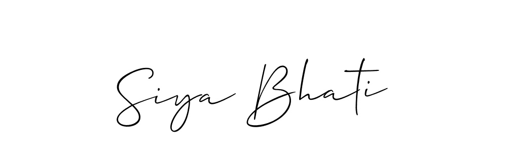 You can use this online signature creator to create a handwritten signature for the name Siya Bhati. This is the best online autograph maker. Siya Bhati signature style 2 images and pictures png