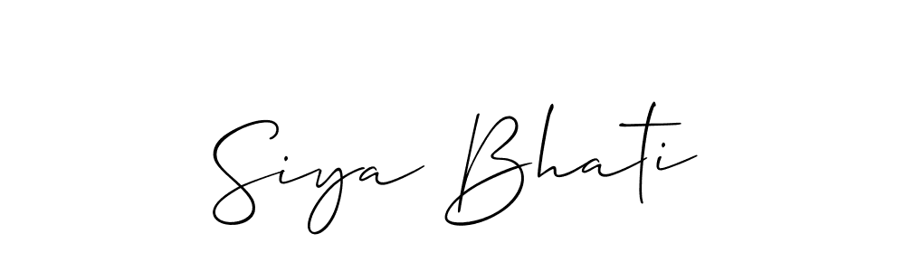 Here are the top 10 professional signature styles for the name Siya Bhati. These are the best autograph styles you can use for your name. Siya Bhati signature style 2 images and pictures png