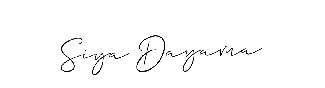 Once you've used our free online signature maker to create your best signature Allison_Script style, it's time to enjoy all of the benefits that Siya Dayama name signing documents. Siya Dayama signature style 2 images and pictures png