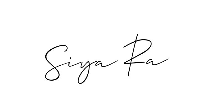 Once you've used our free online signature maker to create your best signature Allison_Script style, it's time to enjoy all of the benefits that Siya Ra name signing documents. Siya Ra signature style 2 images and pictures png