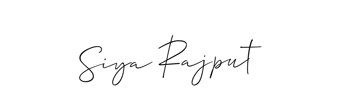 This is the best signature style for the Siya Rajput name. Also you like these signature font (Allison_Script). Mix name signature. Siya Rajput signature style 2 images and pictures png