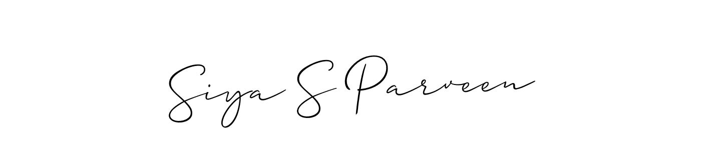 Check out images of Autograph of Siya S Parveen name. Actor Siya S Parveen Signature Style. Allison_Script is a professional sign style online. Siya S Parveen signature style 2 images and pictures png