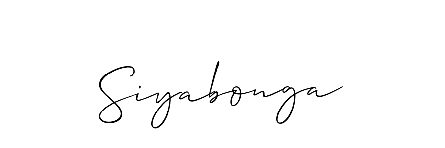 How to make Siyabonga name signature. Use Allison_Script style for creating short signs online. This is the latest handwritten sign. Siyabonga signature style 2 images and pictures png