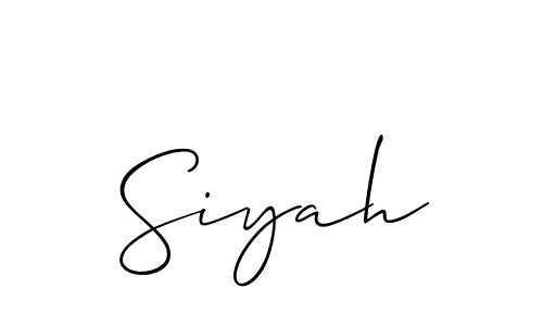 Make a beautiful signature design for name Siyah. Use this online signature maker to create a handwritten signature for free. Siyah signature style 2 images and pictures png