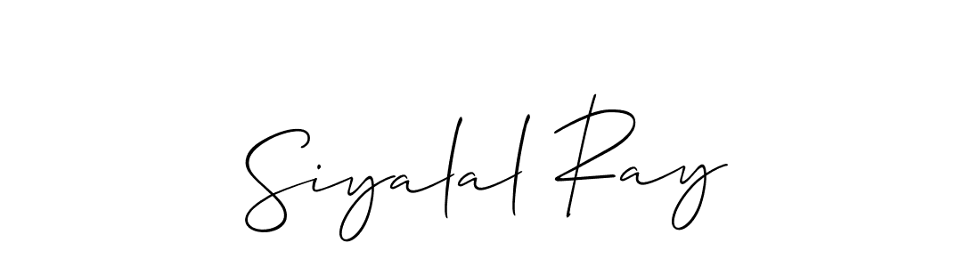 You should practise on your own different ways (Allison_Script) to write your name (Siyalal Ray) in signature. don't let someone else do it for you. Siyalal Ray signature style 2 images and pictures png