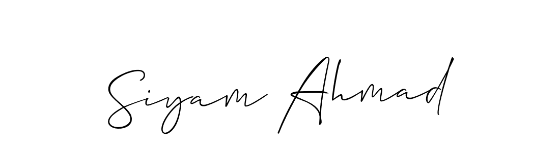 Make a beautiful signature design for name Siyam Ahmad. Use this online signature maker to create a handwritten signature for free. Siyam Ahmad signature style 2 images and pictures png