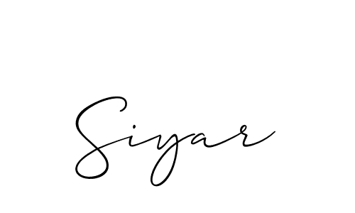 if you are searching for the best signature style for your name Siyar. so please give up your signature search. here we have designed multiple signature styles  using Allison_Script. Siyar signature style 2 images and pictures png