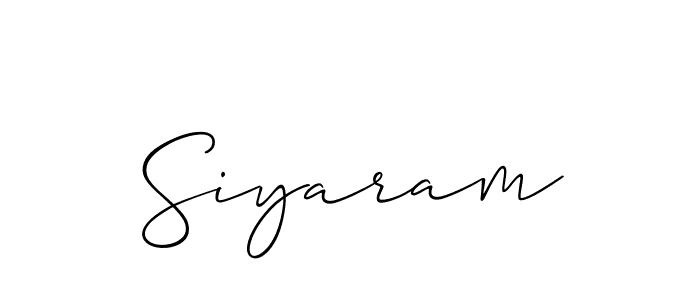 Also we have Siyaram name is the best signature style. Create professional handwritten signature collection using Allison_Script autograph style. Siyaram signature style 2 images and pictures png