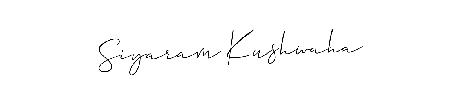 Similarly Allison_Script is the best handwritten signature design. Signature creator online .You can use it as an online autograph creator for name Siyaram Kushwaha. Siyaram Kushwaha signature style 2 images and pictures png