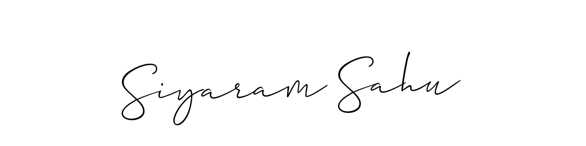 Allison_Script is a professional signature style that is perfect for those who want to add a touch of class to their signature. It is also a great choice for those who want to make their signature more unique. Get Siyaram Sahu name to fancy signature for free. Siyaram Sahu signature style 2 images and pictures png