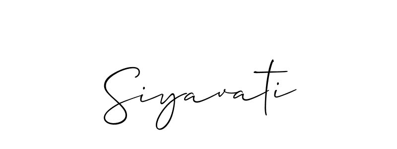 The best way (Allison_Script) to make a short signature is to pick only two or three words in your name. The name Siyavati include a total of six letters. For converting this name. Siyavati signature style 2 images and pictures png