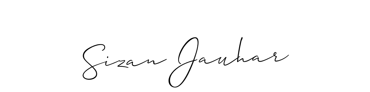 This is the best signature style for the Sizan Jauhar name. Also you like these signature font (Allison_Script). Mix name signature. Sizan Jauhar signature style 2 images and pictures png