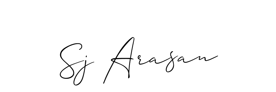 You can use this online signature creator to create a handwritten signature for the name Sj Arasan. This is the best online autograph maker. Sj Arasan signature style 2 images and pictures png