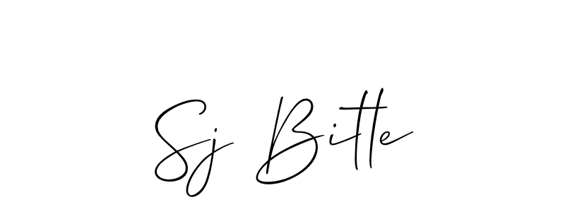 Once you've used our free online signature maker to create your best signature Allison_Script style, it's time to enjoy all of the benefits that Sj Bitle name signing documents. Sj Bitle signature style 2 images and pictures png