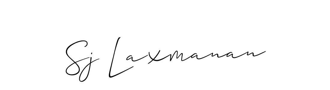 Best and Professional Signature Style for Sj Laxmanan. Allison_Script Best Signature Style Collection. Sj Laxmanan signature style 2 images and pictures png