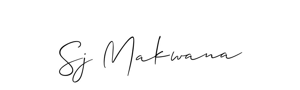 It looks lik you need a new signature style for name Sj Makwana. Design unique handwritten (Allison_Script) signature with our free signature maker in just a few clicks. Sj Makwana signature style 2 images and pictures png